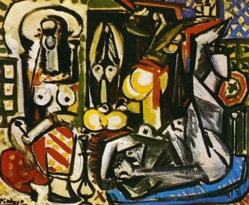 Les femmes d Alger Delacroix IV 1955 cubisme Pablo Picasso Peinture à l'huile